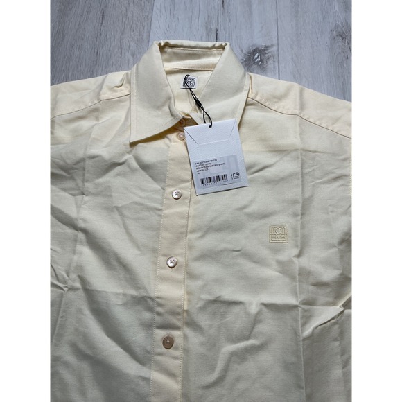 Toteme Monogram Oxford Shirt Lemon 225 Cotton GOTS Size 8 New With Tags - Picture 8 of 8
